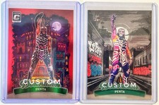 Penta Custom Art Trading Card Lot of 2 Fan Made Collectible Cards picture