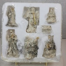 Lenox Christmas Nativity Set Ivory Porcelain 24 kt Gold Trim NEW Dead Stock 7 Pc picture