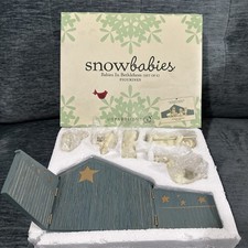 Dept 56 Snow babies Babies In Bethlehem (Set Of 6) Figurines Very Rare In Box picture
