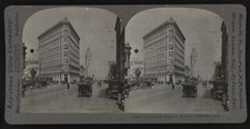 Center of business section, Oakland, California Historic Old Photo picture