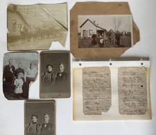 1890’s Vintage Antique Cabinet Cards, Photographs And Birth/Death Ledger picture