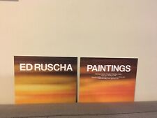 ED RUSCHA PAINTINGS 2 EXHBTCARDS LA NYC London Gagosn ART Like Poster-Litho ✨🌱 picture