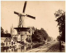 Nederland, Delft, De Roos vintage albumen print albumen print 22x28 Ci picture