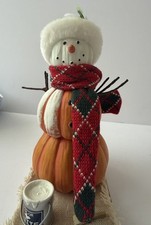 Dept 56. Clothique by Possible Dreams VTG 2003 Pumpkin/Snowman Figurine picture