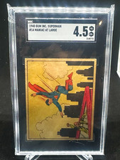 Superman Gum Inc 1940 Superman #14 Maniac At Large SGC 4.5  picture