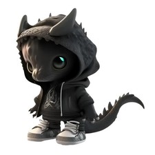 Cool Dragon Figurine Statue – Unique Resin Dinosaur Sculptures for Home & picture