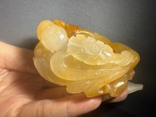 58.3mm Natural Natural Yellow Dragon Jade Bangle/ Fine Hand Carved picture