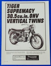 1965 Triumph T100S/C Tiger Ad Fab Sixties Scrambler Era Meriden Workshop Doc picture