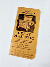 Vtg 1931 1932 Great Majestic Stove Pocket Calendar Promo Memo Book Unused picture