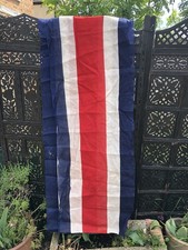 Vintage Flag 1940/50s British tricolour banner England cotton fabric 8.8m x 50cm picture