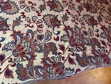 Fantastic Huge Panel Of Rare Late Edo  Period Japanese Sarasa  Cotton Fabric picture