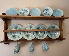 12 Pcs Zell Germany Bird Plates 9 1/4” + 6” - Cups & Saucers picture