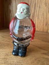 Vintage glass  Santa candy holder  picture