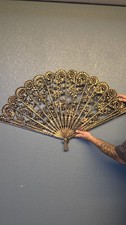 Vintage One Of A Kind Hollywood Regency Burwood Fan Collectible picture