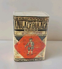 Rare Vintage Knickerbocker Mills Pure White Pepper Tin Can Paper Label -A13 picture