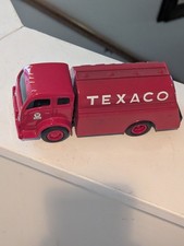 Vintage Red Die Cast Ertl 1949 White 3000Tilt Cab Tanker Bank. picture