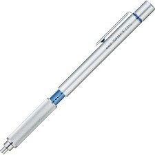 uni Shift Pipe Lock Drafting 0.5mm Pencil, Silver Body with Blue Accent (M510... picture