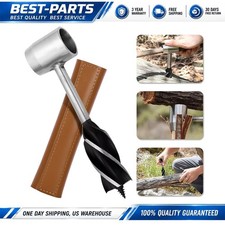 Manual Hand Auger Wrench Outdoor Survival Wood Gear Drill Kit for Bushcraft Tool picture
