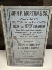 CARON'S Louisville KY DIRECTORY 1933 Massive Book Genealogy Resource History Ads picture