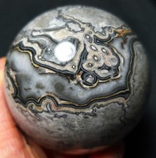RARE 457.8G 66mm Natural Picasso Jasper Agate Sphere Ball Healing  A648 picture