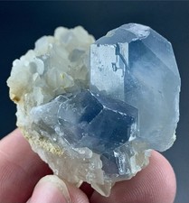 224 Carat Natural Blue Celestine Crystal Specimen From Afghanistan picture