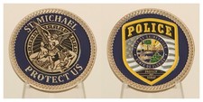 Gainesville Florida Police St. Michael Protect Us Challenge Coin  4#C picture
