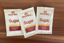 Vintage Taco Bell Sugar Packets Lot of 2 1980s Condiment Packets Fast Food picture