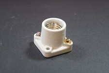 Glazed Porcelain Medium Base Pony Cleat Lamp Socket picture