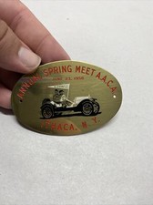 1956 ANNUAL SPRING MEET ANTIQUE AUTOMOBILE CLUB OF AMERICA ITHACA NY PLAQUE picture