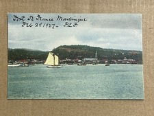 Norddeutscher Lloyd Bremen Fort De France Martinique Harbor Coast Vtg Postcard picture