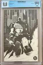 Absolute Batman #1 Dragotta Foil Fourth Print B&W CBCS 9.8 picture