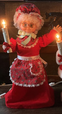 Vintage Rennoc Mrs  Claus Lighted Animated Figure 19” Works picture