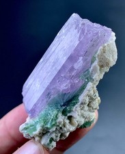 226 Carat Kunzite Crystal Combine with Tourmaline Specimen From Afghanistan picture