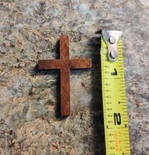 Single Wood Cross Approximately 1 3/4 Inch Tall w/Hole picture