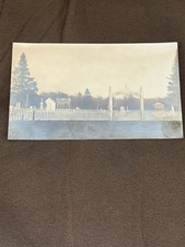 Antique RPPC Liberty Pole Cemetery Viroqua Wisconsin WI Real Photo Postcard picture