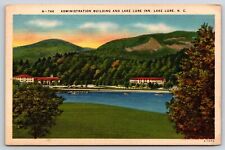 Lake Lure NC Administration Building Lake Lure Inn Antique Postcard Post Card picture