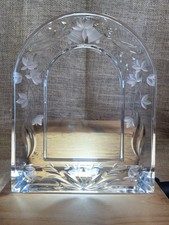 Mikasa Crystal Beautiful Frame  Wedding Bells Arch Picture Frame 4 X 6 / GERMANY picture