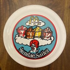 RARE McDonald’s Vintage  Ronald McDonald Plastic Frisbee  Sundae Sailer picture