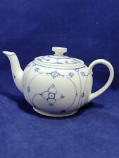 Vintage Schumann Bavaria Blue White Teapot, RARE  picture