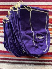 Lot of 38 Large Purple Crown Royale Drawstring Bags 12” picture