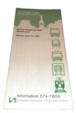 APRIL 1984 SEPTA NORRISTOWN-PHILADELPHIA PUBLIC TIMETABLE picture