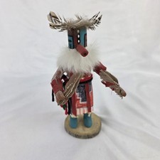 Vintage Navajo Butterfly Dancer Kachina Doll Signed Largo Handmade 8