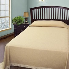 Bates Mill Store, Snowdrop Cotton Bedspread, twin, 100% Cotton Antique Color picture