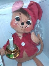 ANNALEE IN LIGHTS EXCLUSIVE Christmas Nightshirt Mouse ILLUMINATE CANDLE NEW BOX picture