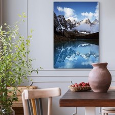 Valley of Ten Peaks Vertical Giclee Print Canvas Wall Art picture