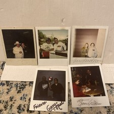Vintage Polaroid Signed By X5Mystery Actors picture