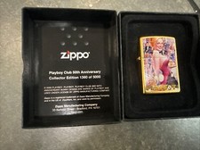 Playboy Club 50th Anniversary Limited 1360/5000 Zippo Oil Lighter 2009 MIB Gold picture
