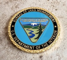 BUREAU OF LAND MANAGEMENT/US DEPARTMENT OF THE INTERIOR-Challenge Coin ·NEW· picture