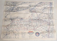 Antique 1925 Socony New York Road Map Standard Oil Gasoline Motor Oil Auto picture