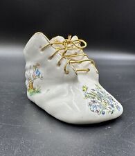 Vintage Decorative Porcelain Baby Shoe Planter With Hand-Painted Design Korea picture